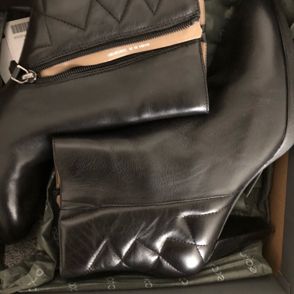 Genuine Leather Boots in Black by Ecco - Picture 3 of 8